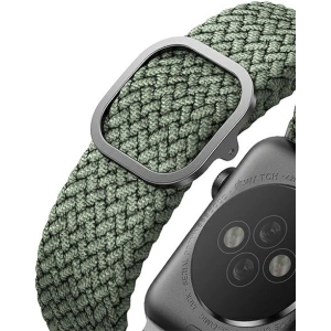 Pasek UNIQ Aspen Apple Watch 4/5/6/7/SE/8/9/Ultra 44/45/49mm Braided zielony/cypress green