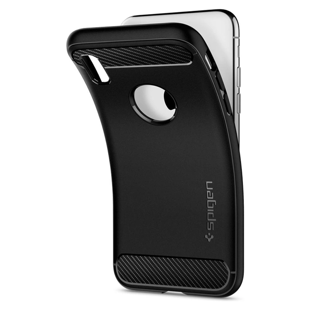 Hurtownia GSM - Spigen Carcasă Rugged Armor iPhone XS/X 5.8 Negru - SPN182BLK - {ean13} - Hurt