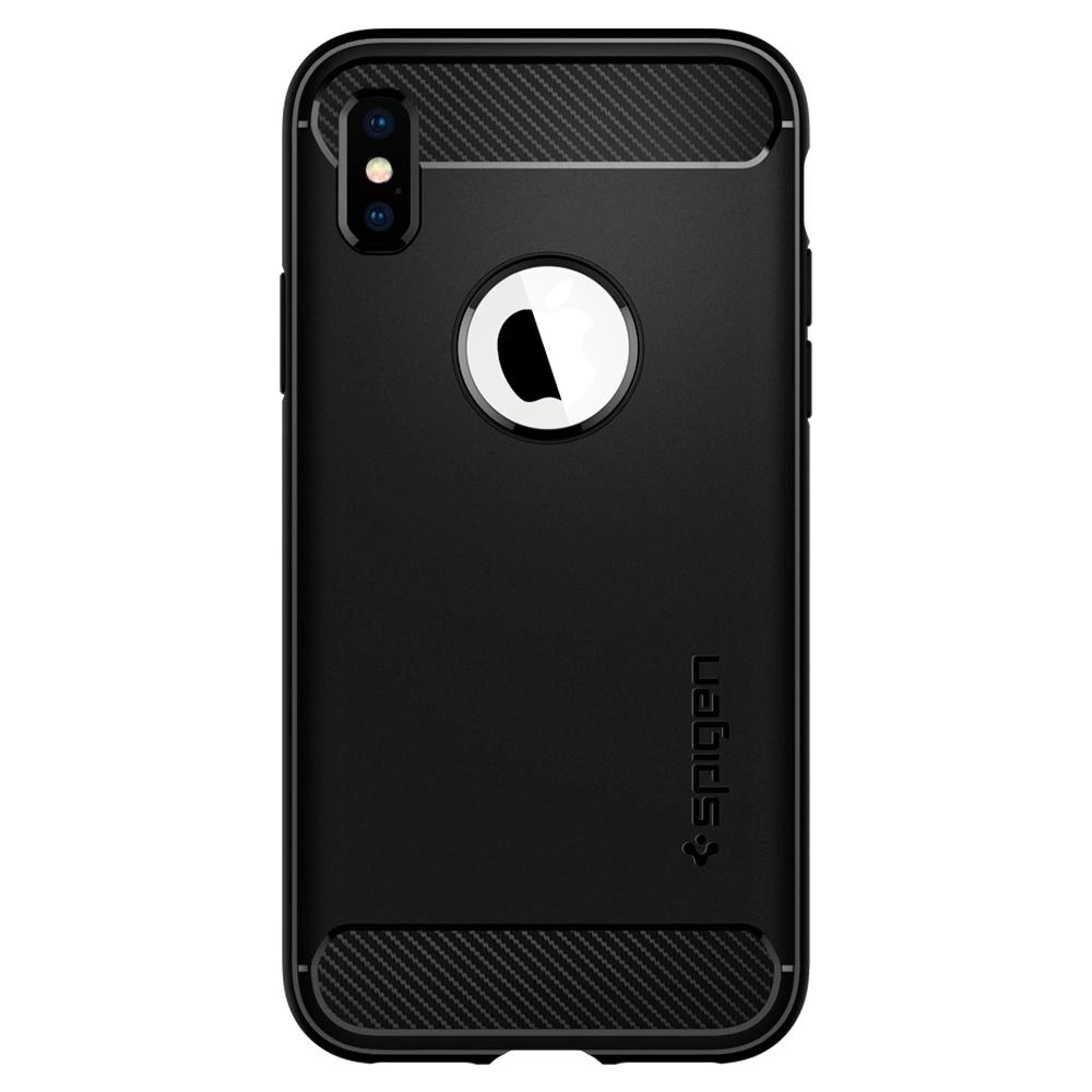 Hurtownia GSM - Etui Spigen Rugged Armor iPhone XS/X 5.8 Černé - SPN182BLK - {ean13} - Hurt
