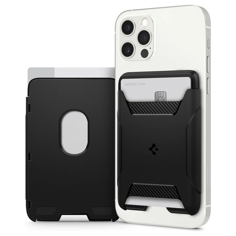 Hurtownia GSM - Kapsa na karty Spigen Rugged Armor MagSafe Universal Magnetic Card Wallet Černá - SPN1660BLK - {ean13} - Hurt