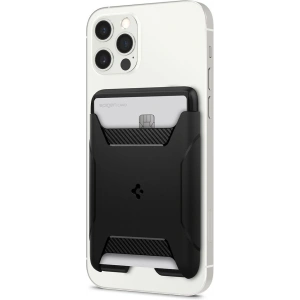 Kieszeń na karty Spigen Rugged Armor MagSafe Universal Magnetic Card Wallet Black
