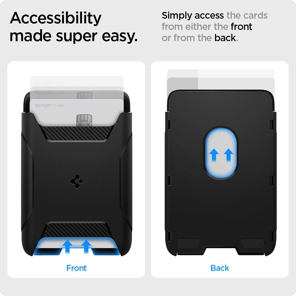Hurtownia GSM - Kapsa na karty Spigen Rugged Armor MagSafe Universal Magnetic Card Wallet Černá - SPN1660BLK - {ean13} - Hurt