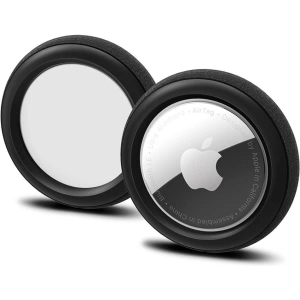 Etui Spigen Silicone Fit Apple AirTag Black [2 PACK]