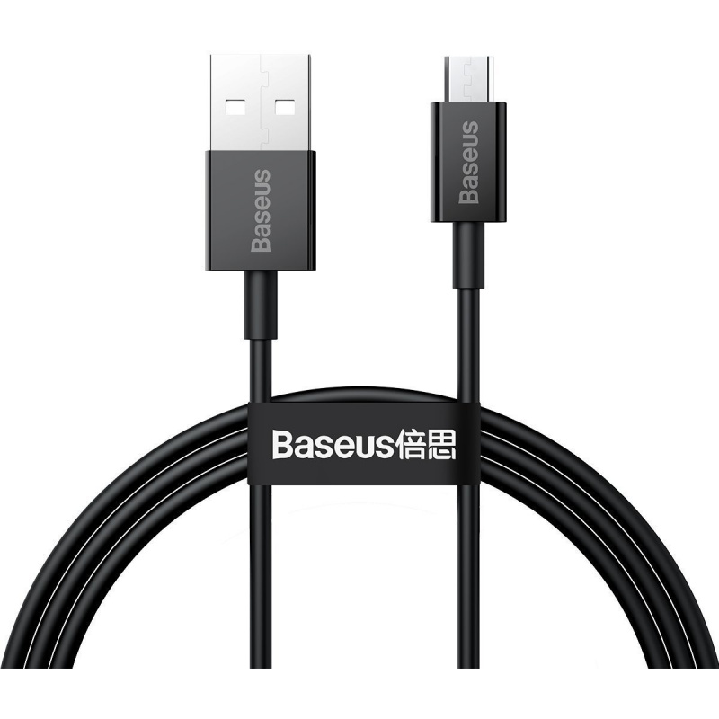 Baseus Distributor - 6953156208476 - BSU2822BLK - Baseus Superior Series Cable USB to micro, 2A, 1m (black) - B2B homescreen