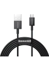 Kabel USB do micro Baseus Superior Series, 2A, 2m (czarny)