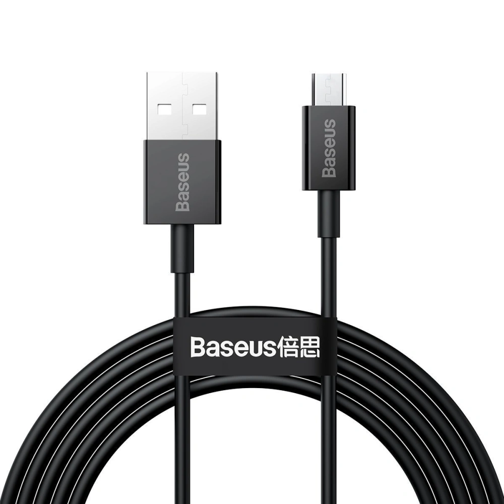 Hurtownia GSM - USB kabel do micro Baseus Superior Series, 2A, 2m (černý) - BSU2823BLK - {ean13} - Hurt
