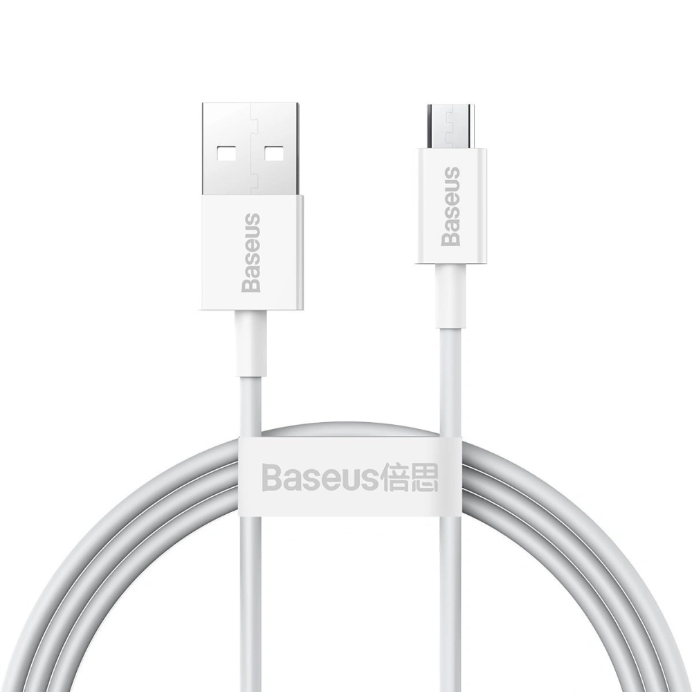 Hurtownia GSM - Kabel USB do micro Baseus Superior Series, 2A, 1m (bílý) - BSU2824WHT - {ean13} - Hurt