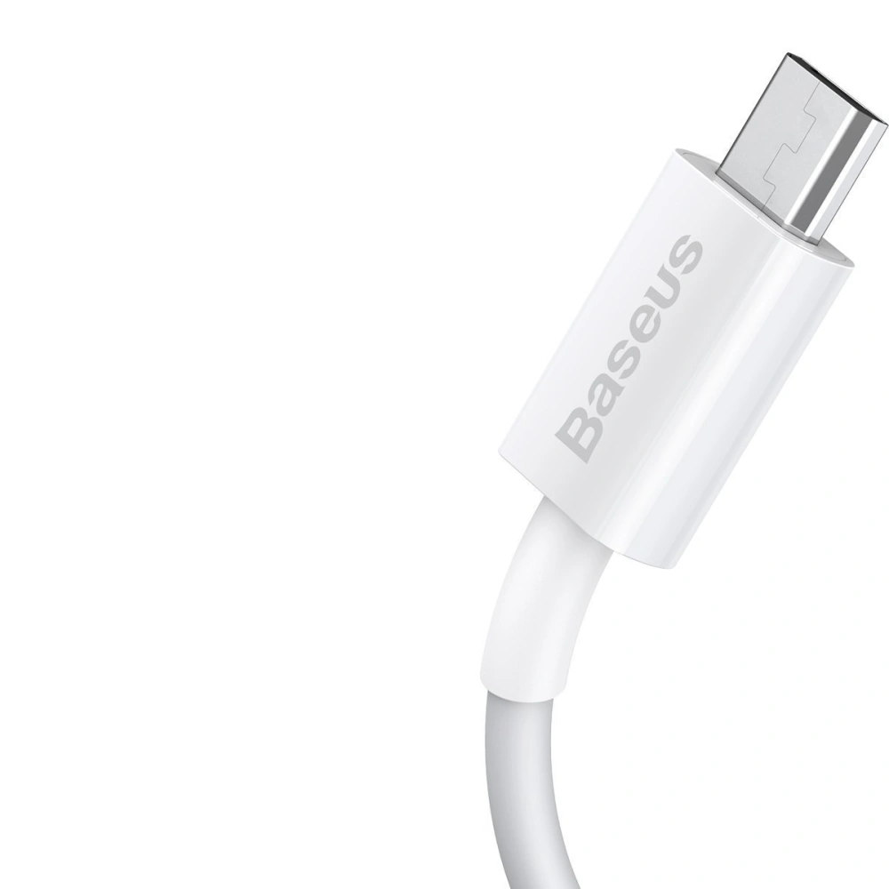 Hurtownia GSM - Kabel USB do micro Baseus Superior Series, 2A, 1m (bílý) - BSU2824WHT - {ean13} - Hurt