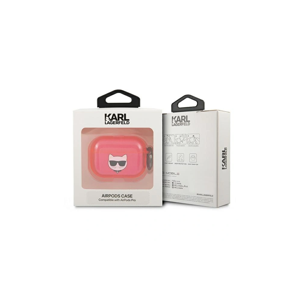 Wholesale Karl Lagerfeld KLAPUCHFP Apple AirPods Pro cover pink Choupette - KLD583PNK - {ean13} - Hurt