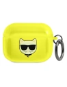 Etui Karl Lagerfeld KLAPUCHFY Apple AirPods Pro cover żółty/yellow Choupette