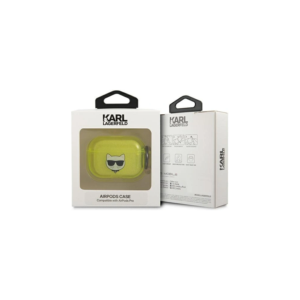Wholesale Karl Lagerfeld KLAPUCHFY Apple AirPods Pro cover yellow Choupette - KLD584YEL - {ean13} - Hurt