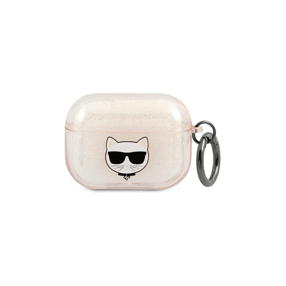 Hurtownia GSM - Etui Karl Lagerfeld KLAPUCHGD Apple AirPods Pro kryt zlatý/stříbrný Glitter Choupette - KLD585SLV - {ean13} - Hurt
