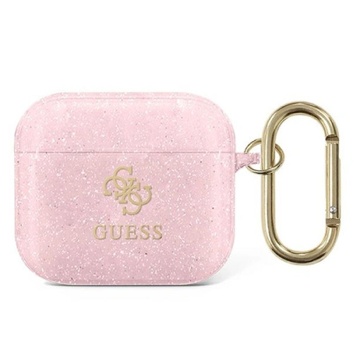 Etui Guess GUA3UCG4GP Apple AirPods 3 cover różowy/pink Glitter Collection