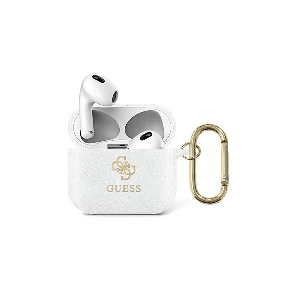 Hurtownia GSM - Etui Guess GUA3UCG4GT Apple AirPods 3 cover Transparent Glitter Collection - GUE1110CL - {ean13} - Hurt