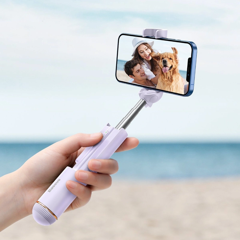 Hurtownia GSM - Selfie tyč Bluetooth Baseus Ultra Mini (fialový) - BSU2827PRP - {ean13} - Hurt
