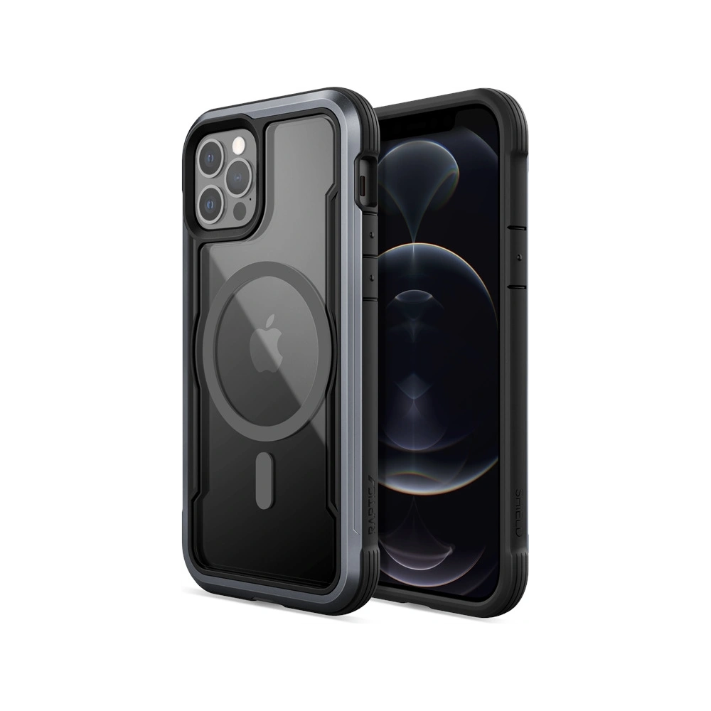 Hurtownia GSM - Etui aluminiowe X-Doria Raptic Shield Pro Magnet MagSafe Apple iPhone 12/12 Pro (czarny) - XDR115BLK - {ean13} - Hurt