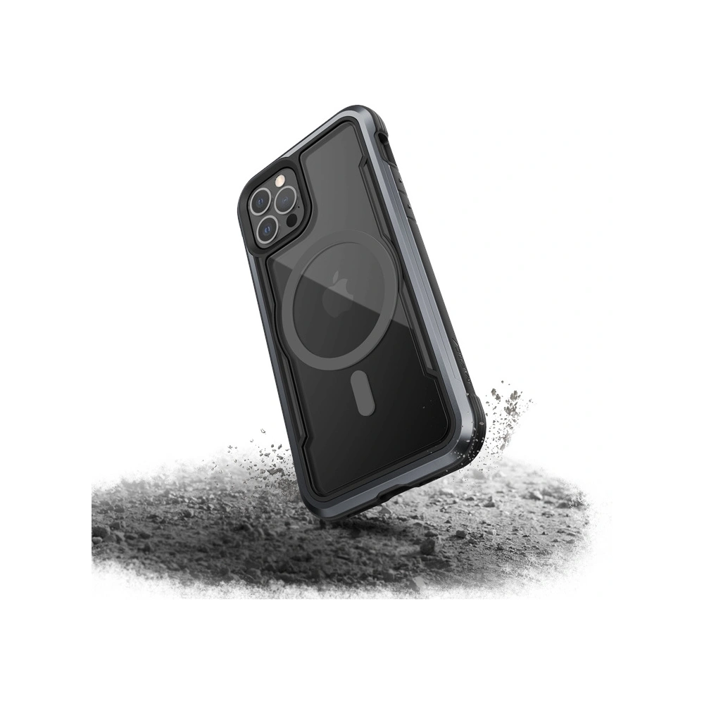 Hurtownia GSM - Etui aluminiowe X-Doria Raptic Shield Pro Magnet MagSafe Apple iPhone 12/12 Pro (czarny) - XDR115BLK - {ean13} - Hurt