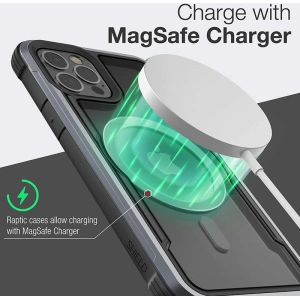Etui hliníkové X-Doria Raptic Shield Pro Magnet MagSafe Apple iPhone 12/12 Pro (černé)