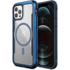Hurtownia GSM - Etui hliníkové X-Doria Raptic Shield Pro Magnet MagSafe Apple iPhone 12/12 Pro (modrý) - XDR116BLU - {ean13} - Hurt