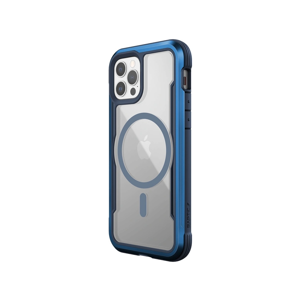 Hurtownia GSM - Etui hliníkové X-Doria Raptic Shield Pro Magnet MagSafe Apple iPhone 12/12 Pro (modrý) - XDR116BLU - {ean13} - Hurt