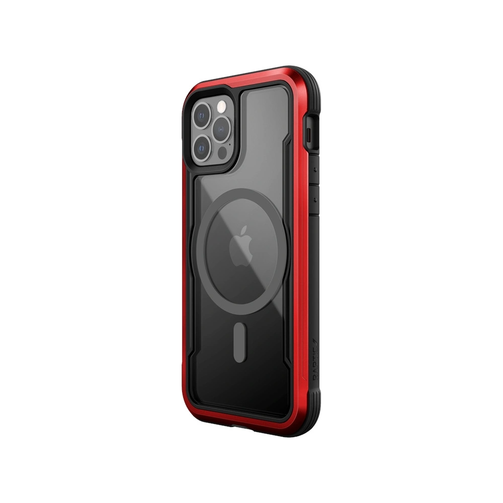 Hurtownia GSM - Etui aluminiowe X-Doria Raptic Shield Pro Magnet MagSafe Apple iPhone 12/12 Pro (czerwony) - XDR117RED - {ean13} - Hurt