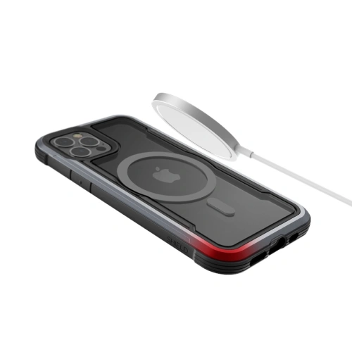Etui aluminiowe X-Doria Raptic Shield Pro Magnet MagSafe Apple iPhone 12/12 Pro (czerwony)