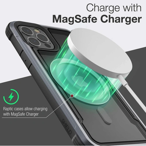 Etui aluminiowe X-Doria Raptic Shield Pro Magnet MagSafe Apple iPhone 12/12 Pro (czerwony)