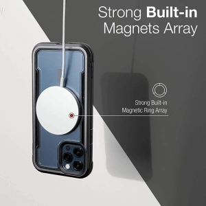 Wholesale Raptic Shield Pro Magnet - Aluminium Case for iPhone 12/12 Pro MagSafe (DROP TEST 4M) (Red) - XDR117RED - {ean13} - Hurt