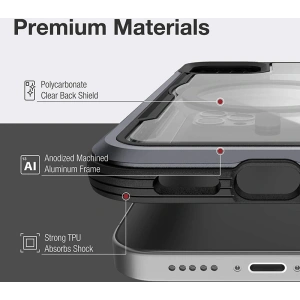Wholesale Raptic Shield Pro Magnet - Aluminium Case for iPhone 12/12 Pro MagSafe (DROP TEST 4M) (Red) - XDR117RED - {ean13} - Hurt