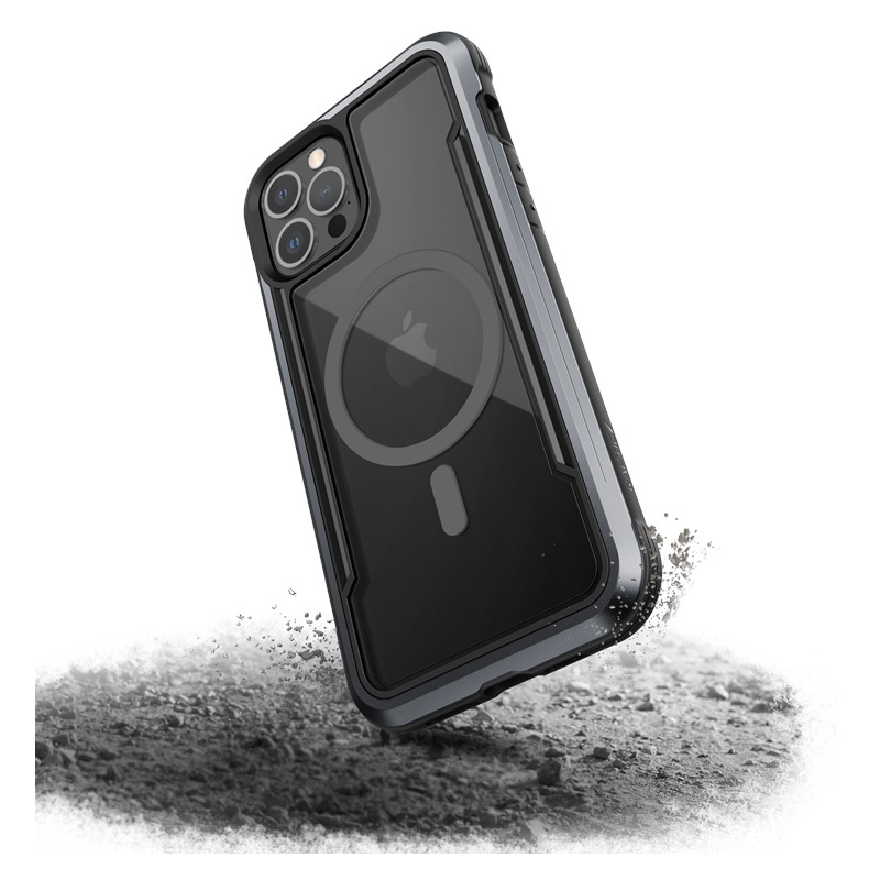 X-Doria Distributor - 6950941493062 - XDR118BLK - Raptic Shield Pro Magnet - Aluminium Case for iPhone 12 Pro Max MagSafe (DROP TEST 4M) (Black) - B2B homescreen