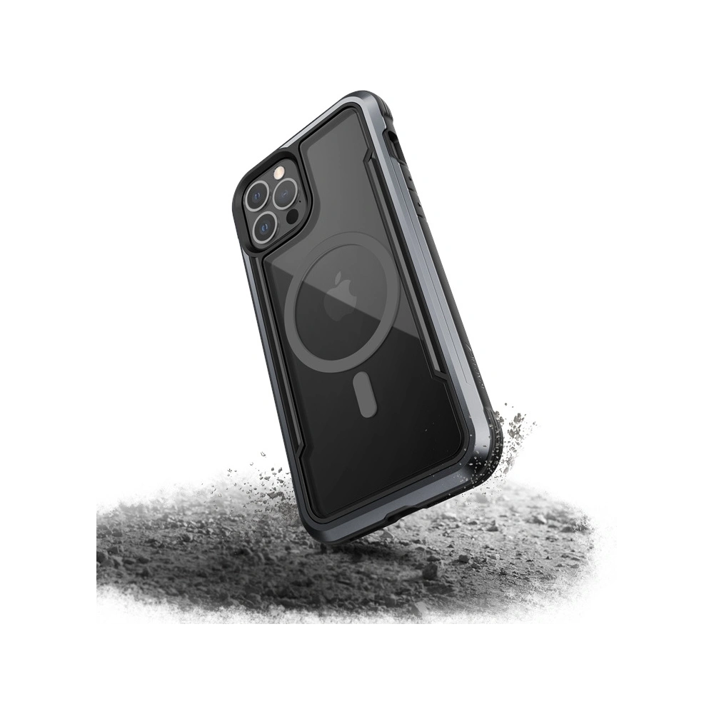 Hurtownia GSM - Etui aluminiowe X-Doria Raptic Shield Pro Magnet MagSafe Apple iPhone 12 Pro Max (czarny) - XDR118BLK - {ean13} - Hurt