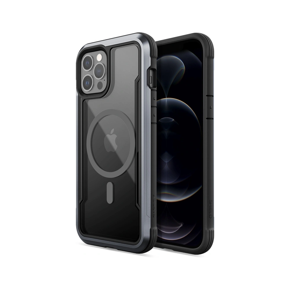 Wholesale Raptic Shield Pro Magnet - Aluminium Case for iPhone 12 Pro Max MagSafe (DROP TEST 4M) (Black) - XDR118BLK - {ean13} - Hurt