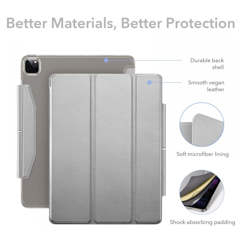 Hurtownia GSM - Etui ESR Ascend Trifold Apple iPad Pro 11 2021 (3. generacji) Grey + Szkło - ESR357GRY - {ean13} - Hurt
