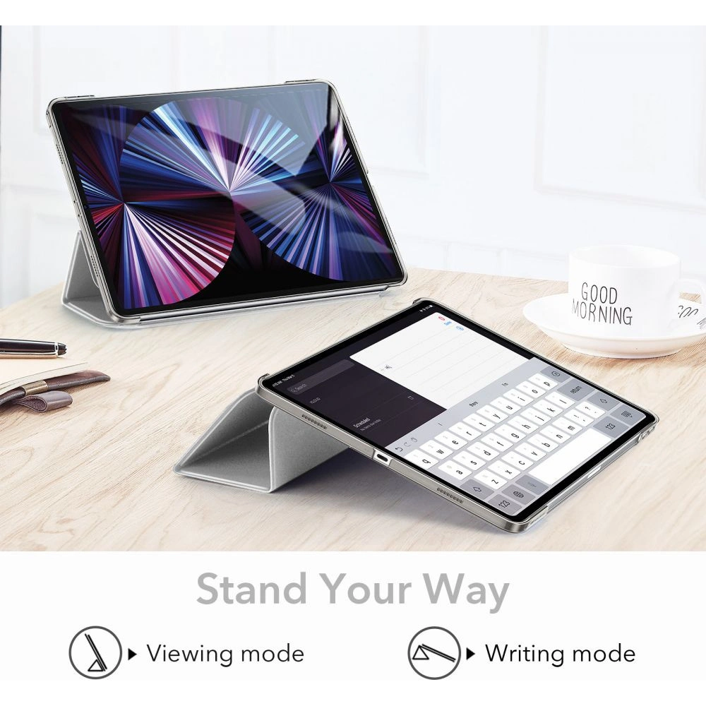 Hurtownia GSM - Etui ESR Ascend Trifold Apple iPad Pro 11 2021 (3. generacji) Grey + Szkło - ESR357GRY - {ean13} - Hurt