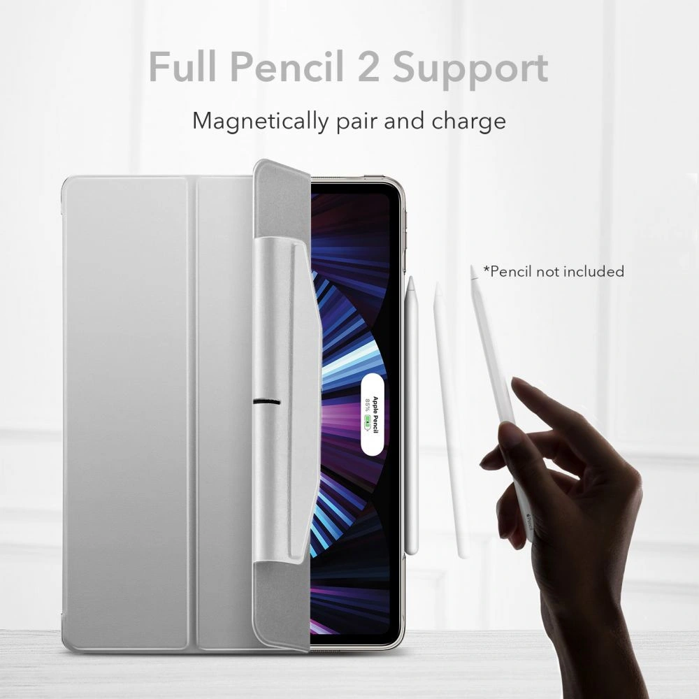 Hurtownia GSM - Etui ESR Ascend Trifold Apple iPad Pro 11 2021 (3. generace) Šedá + Sklo - ESR357GRY - {ean13} - Hurt