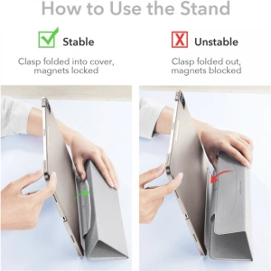 Wholesale ESR Ascend Trifold & Tempered Glass Apple iPad Pro 11 2021 Grey - ESR357GRY - {ean13} - Hurt