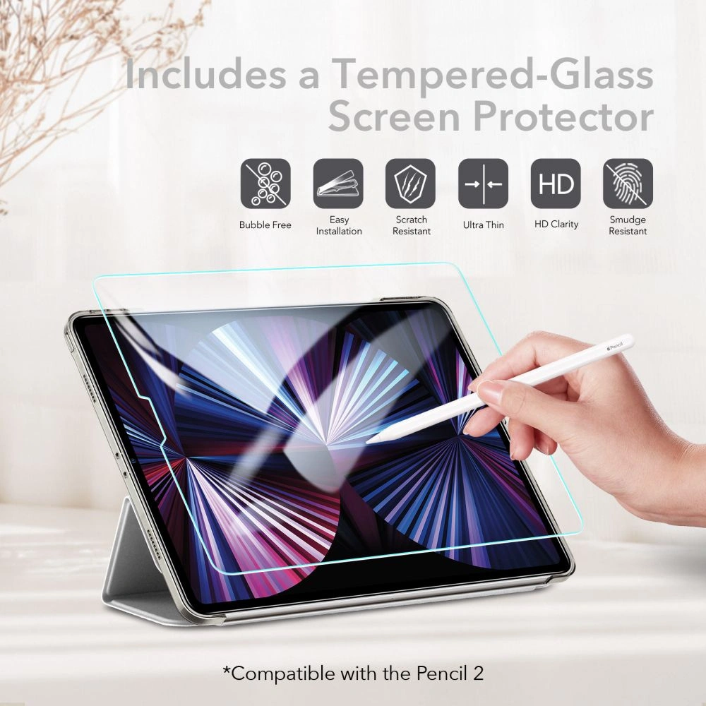 Hurtownia GSM - Etui ESR Ascend Trifold Apple iPad Pro 11 2021 (3. generacji) Grey + Szkło - ESR357GRY - {ean13} - Hurt