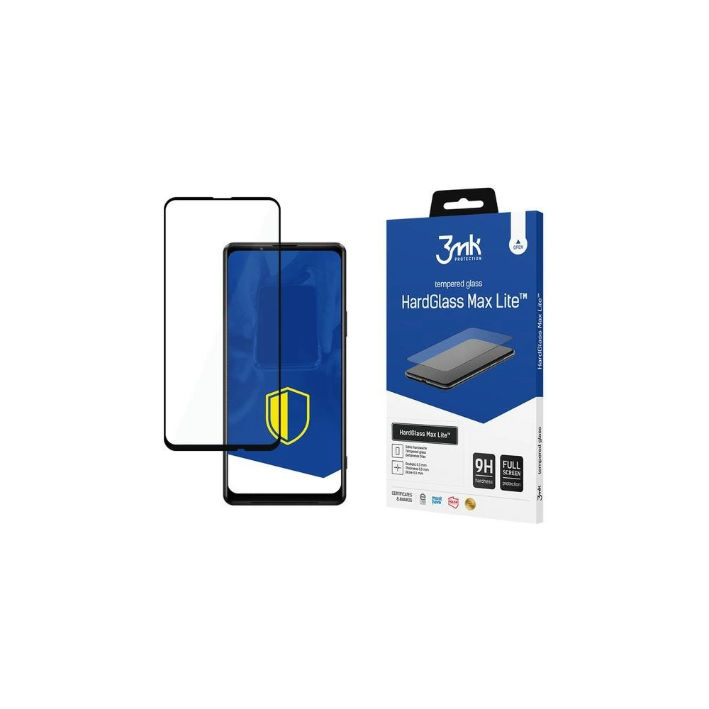 Hurtownia GSM - Sklo tvrzené 3MK HardGlass Max Lite Sony Xperia 1 III 5G černé - 3MK1828 - {ean13} - Hurt