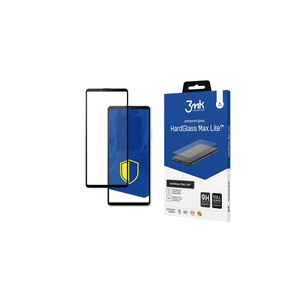 Hurtownia GSM - Tvrzené sklo 3MK HardGlass Max Lite Sony Xperia 10 III 5G černé - 3MK1829 - {ean13} - Hurt