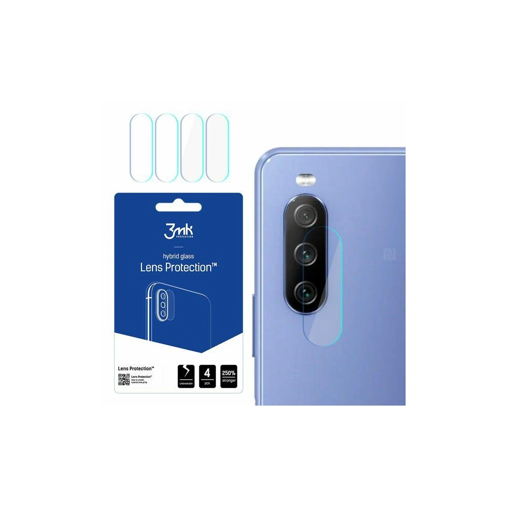 Hurtownia GSM - Hybridní sklo na objektiv fotoaparátu 3MK Lens Protection Sony Xperia 10 III 5G [4 PACK] - 3MK1834 - {ean13} - Hurt