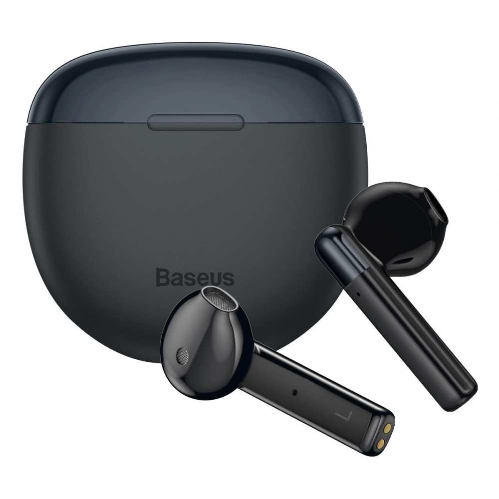 Wireless headphones Baseus Encok W2, Bluetooth 5.0 (black)