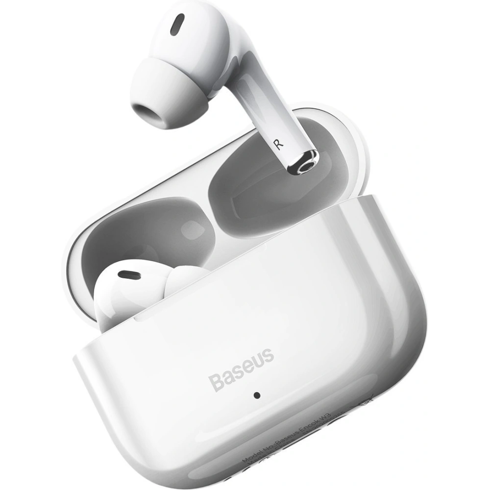 Wholesale Wireless headphones Baseus Encok W3, Bluetooth 5.0 (white) - BSU2834WHT - {ean13} - Hurt