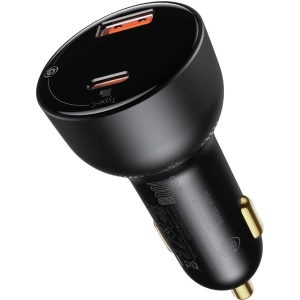 Hurtownia GSM - Ładowarka samochodowa Baseus Superme USB, USB-C, 100W (czarna) - BSU2835BLK - {ean13} - Hurt