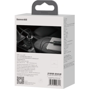 Hurtownia GSM - Ładowarka samochodowa Baseus Superme USB, USB-C, 100W (czarna) - BSU2835BLK - {ean13} - Hurt