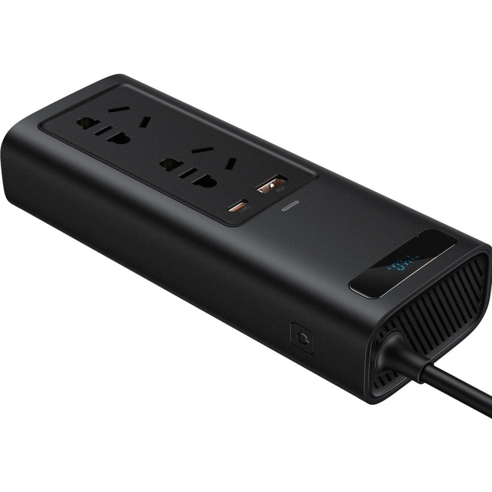 Hurtownia GSM - Inwerter samochodowy Baseus 150W, 220V, CN/EU (czarny) - BSU2836BLK - {ean13} - Hurt