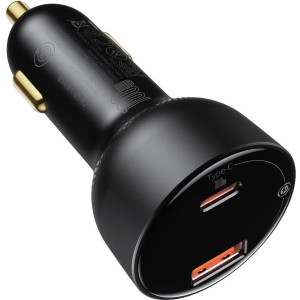 Ładowarka samochodowa Baseus Superme USB, USB-C, 100W + kabel USB-C (czarna)