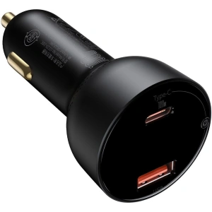Hurtownia GSM - Ładowarka samochodowa Baseus Superme USB, USB-C, 100W + kabel USB-C (czarna) - BSU2838BLK - {ean13} - Hurt