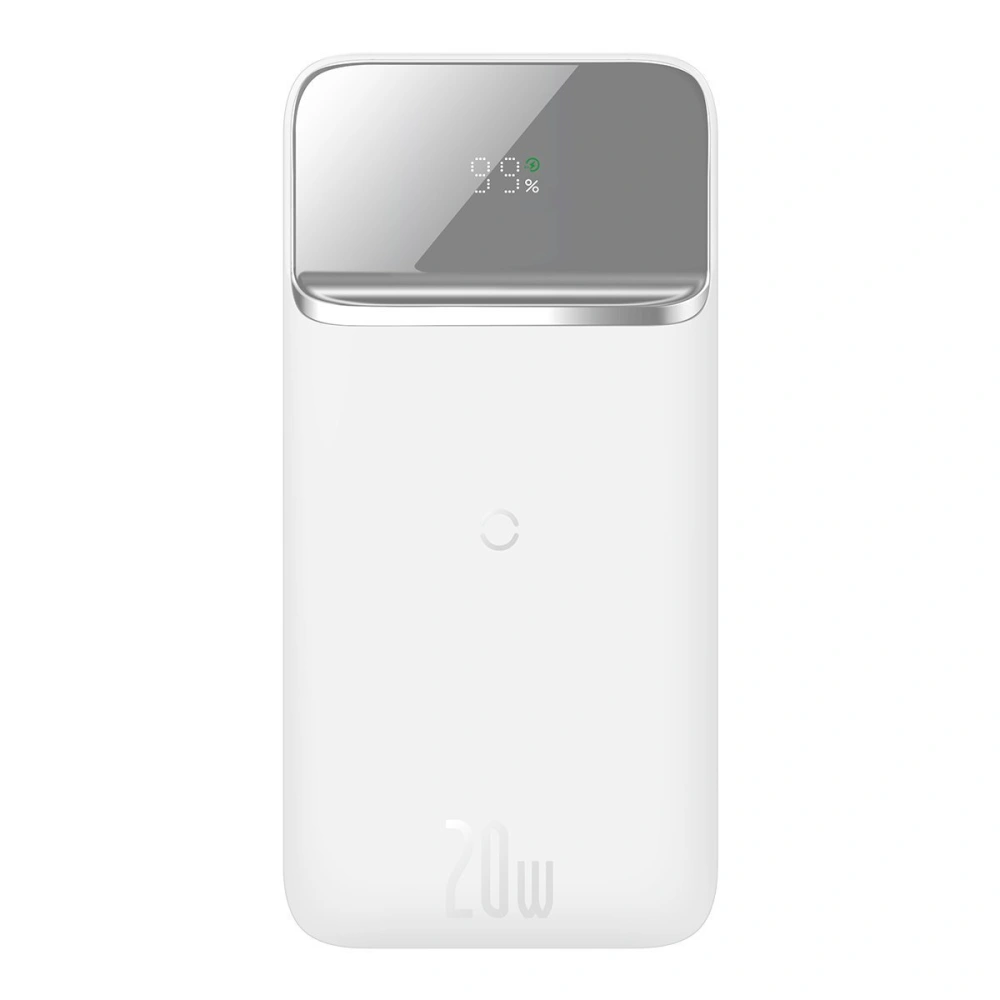 Wholesale Baseus Magnetic 20W Wireless charger power bank, 10000mAh, USB + USB-C (white) - BSU2840WHT - {ean13} - Hurt