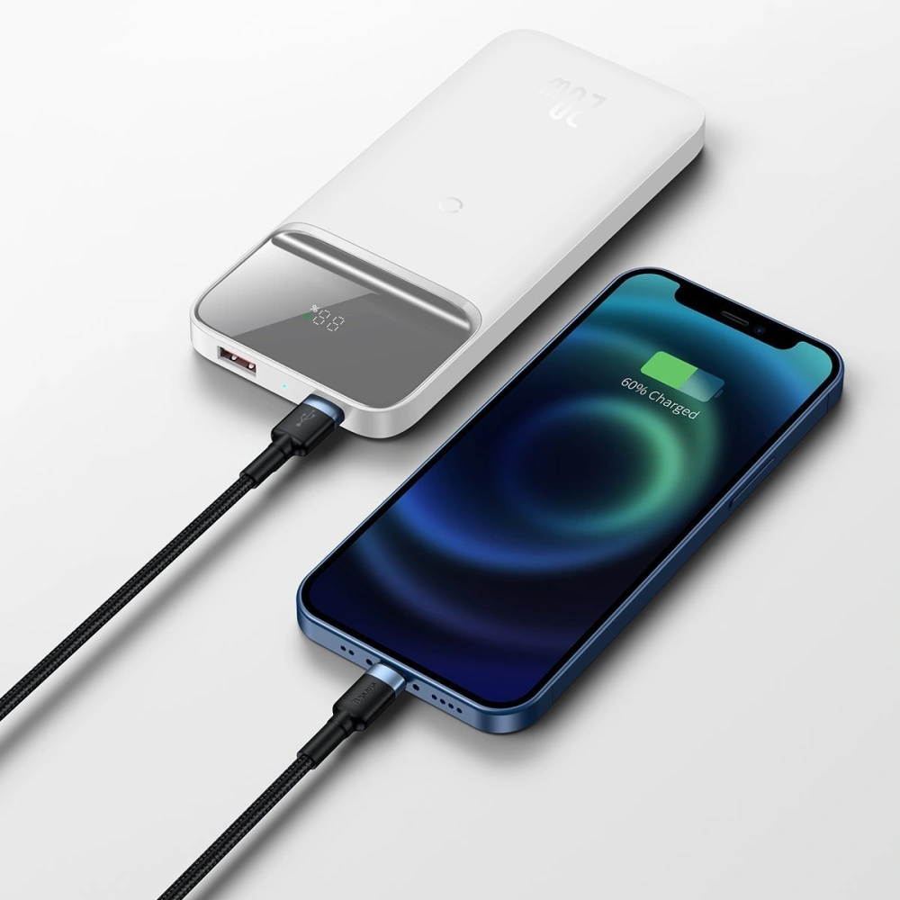 Hurtownia GSM - PowerBank Baseus Bipow 10000mAh, 2xUSB, USB-C, 20W, QI (biały) - BSU2840WHT - {ean13} - Hurt