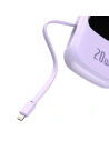 Wholesale Baseus Q pow Digital Display Power Bank 20000mAh, IP, USB, USB-C, 20W with IP Cable (purple) - BSU2841PRP - {ean13} - Hurt